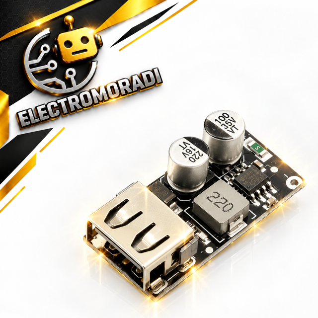 ماژول فست شارژ QC3 با خروجی USB