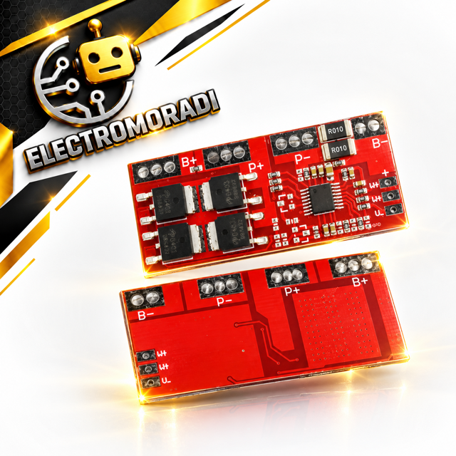 ماژول محافظ شارژ و دشارژ باتری لیتیومی 3 و 4 سل 30 آمپر