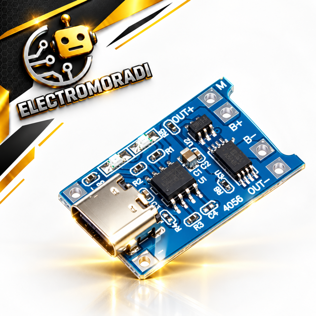ماژول شارژر باتری لیتیومی 1 آمپر TP4056